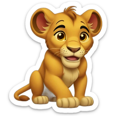 simba disney sticker
