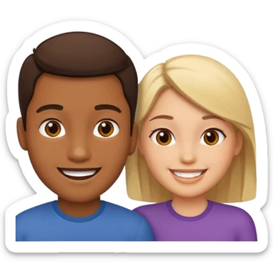 two people talking sticker