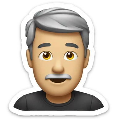 mark powell scratching head sticker