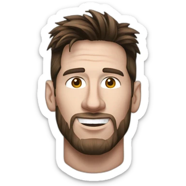 Messi dans une poubelle sticker