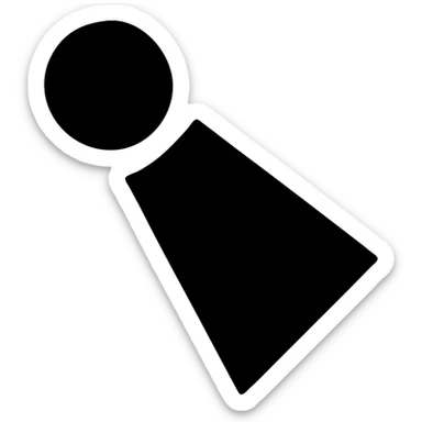 Minimal spotlight logo: small circular fixture on the upper left emitting a single filled wedge of light angled 15 degrees downward, monoline outline for the fixture, filled beam in solid emerald green, white 1-to-1 canvas, clean vector design, no text, no background clutter
 sticker