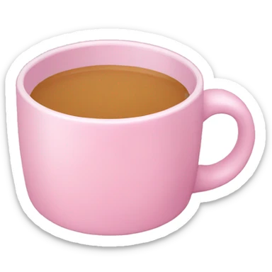 Light pink mug and plate sticker