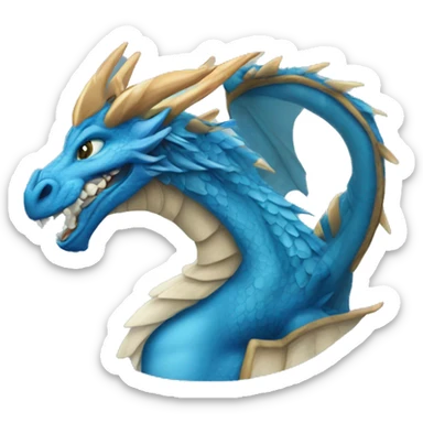 Dragón azul  sticker