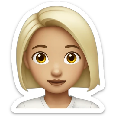 filipino girl with heterochromia sticker