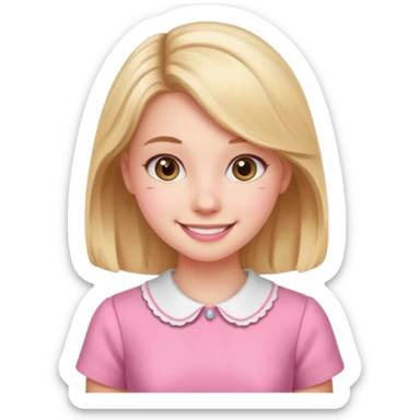 Cute preppy and pink sticker