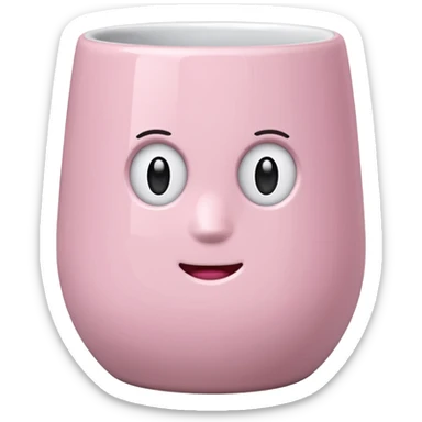 Light pink tumbler without face sticker