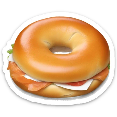 Lox bagel sticker