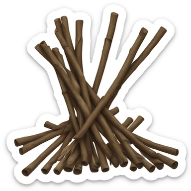 Bundle of dead sticks sticker