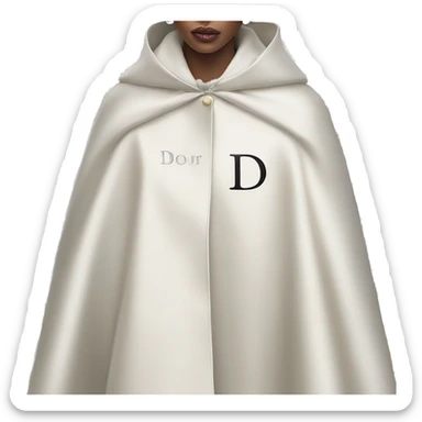 Dior logo on the cape sticker