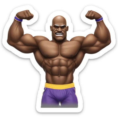 Ronnie Coleman Flexing muscles sticker