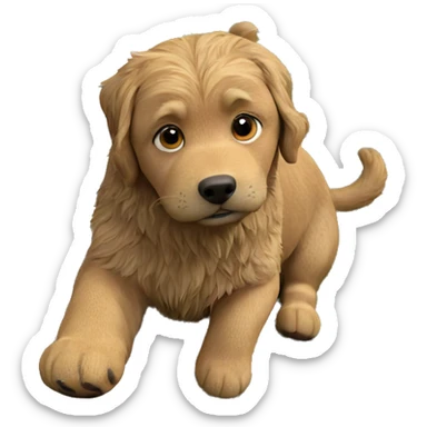 animal gazing in grass sticker