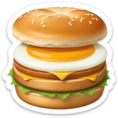 Turkey egg mcmuffin sticker