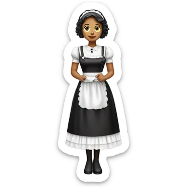 French maid sticker