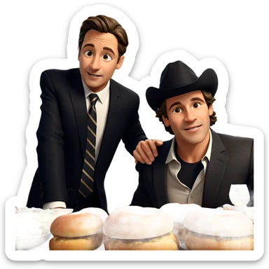 formal dining with friends sticker