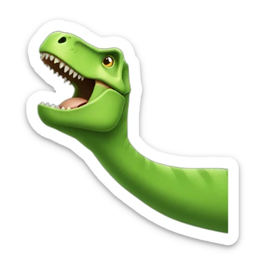 middle finger dinosaur sticker