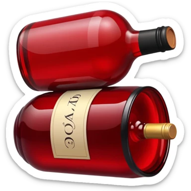 wine colored sticker