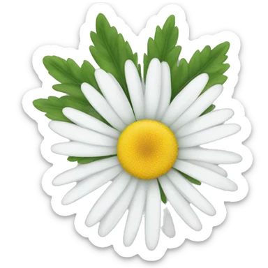 White daisy sticker