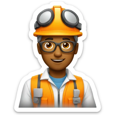 ELECTRICISTA NARANJA sticker