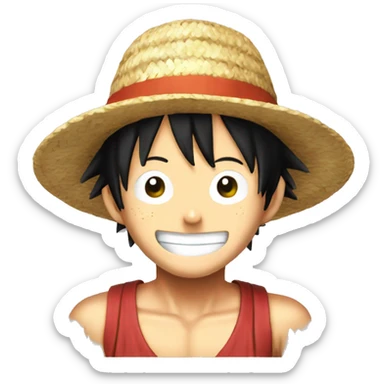 Straw hat luffy sticker