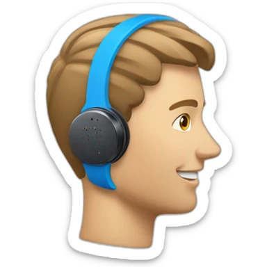 Bluetooth radio earpiece sticker