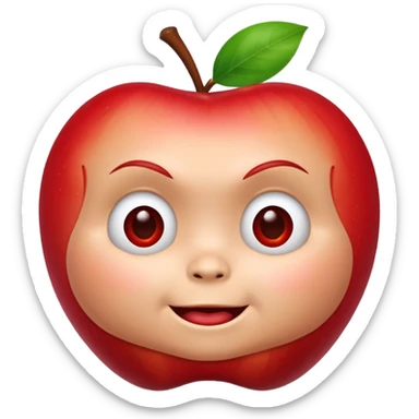 Apple Un emojin de chuky sticker