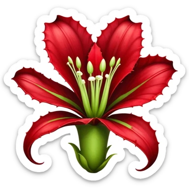 giant carnivorous plant flower sticker