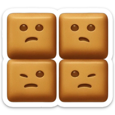 brown raw sugar bars sticker