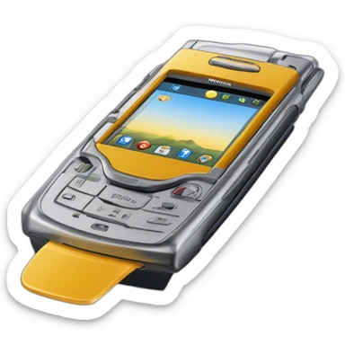 Motorola Razr V3 mobile device with the iconic clamshell design sticker