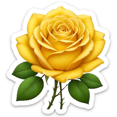 Yellow rose emoji  sticker
