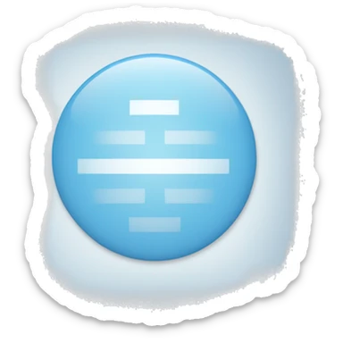 Light blue circle with a white check in the middle sticker