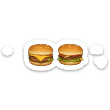 280 mcdonald's burger sticker