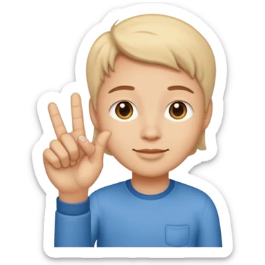 chat gpt asking with hand sticker