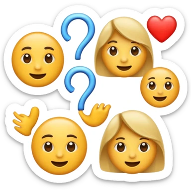 Mixe des emoji 🤷🏼7️⃣6️⃣ sticker