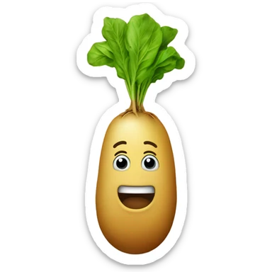 Patate dans une bouteille  sticker