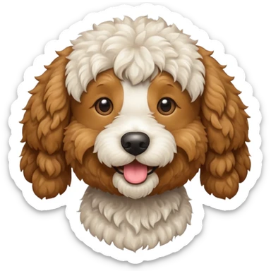 Goldendoodle dog  sticker