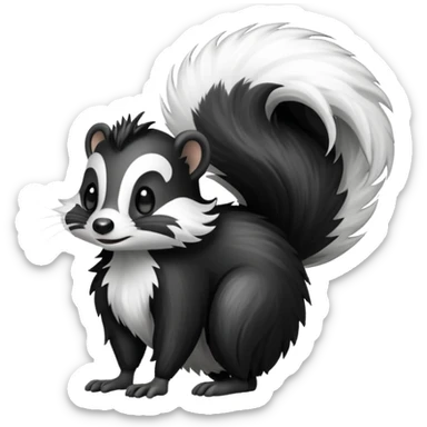 smelly skunk sticker