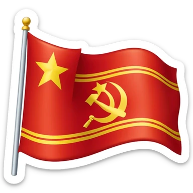 A flag of USSR  sticker