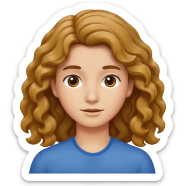 Dalgalı saç li sticker