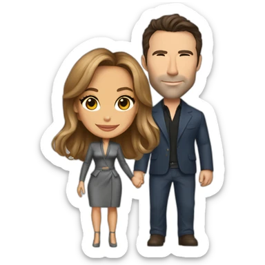 Jennifer Lopez and Ben affleck sticker