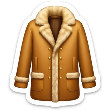 A luxurious fur coat sticker