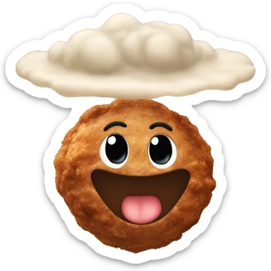 meatball flying sticker