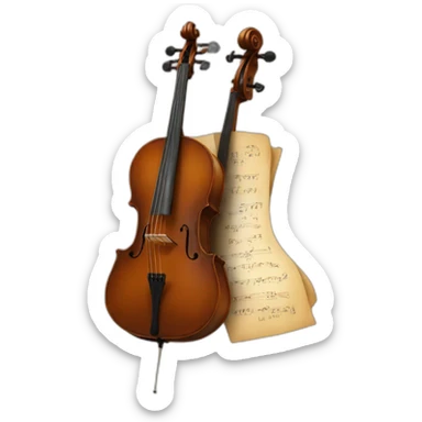 poem cello sticker