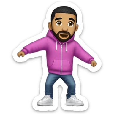 Drake dancing hotline bling sticker