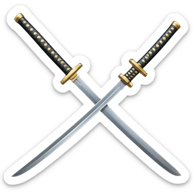 Katana japanese sticker