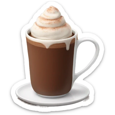 Hot chocolate sticker