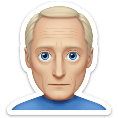 Charles Dance with blue eyes sticker