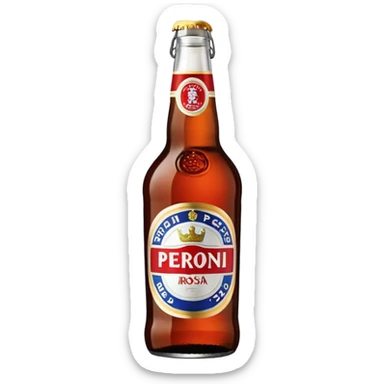 Birra Peroni rossa piccola in bottiglia da 33 cl
 sticker