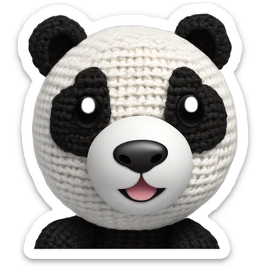 Crochet Panda sticker