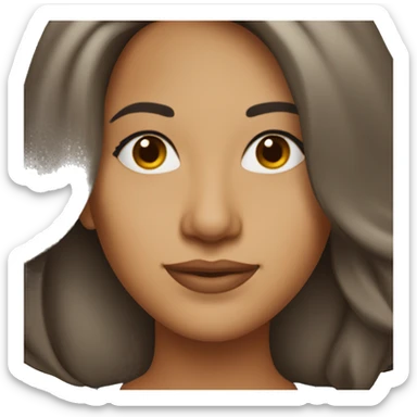 40 year old latina woman, medium length brown hair with side parting sticker