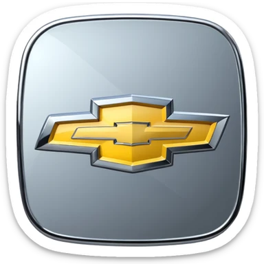 only chevy logo on a black background no carno circle sticker
